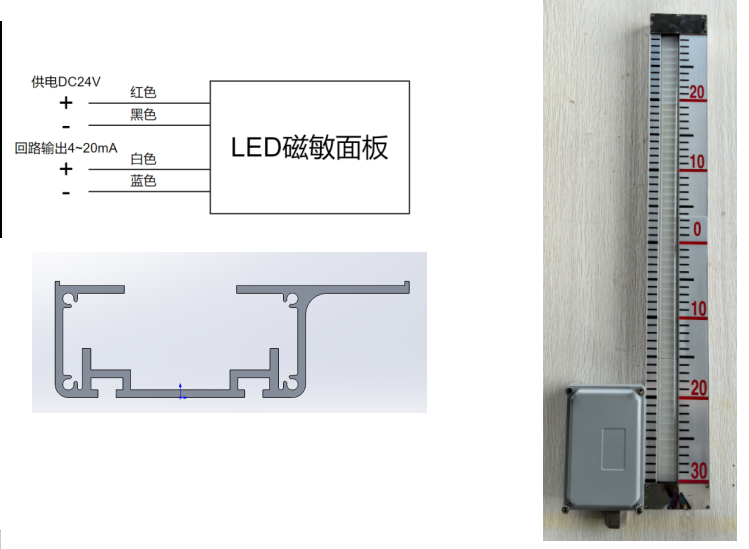 产品名称：LED 显示磁敏双色面板